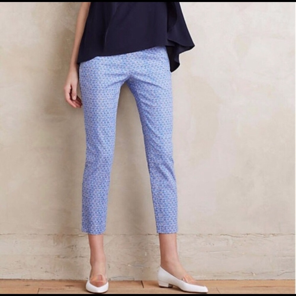 Anthro | Cartonnier Charlie Trouser Cropped • Sz 6